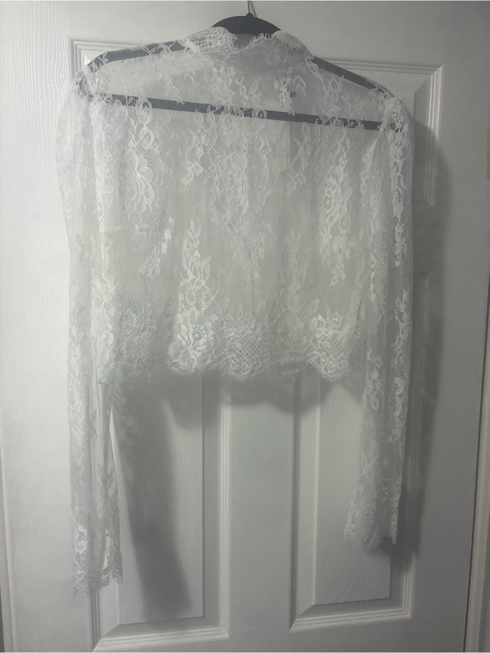 Park & Fifth White Lace Wedding Dress Topper